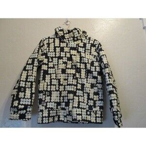 Roxy Girls Sz XL Snowboard Jacket Insulated Black White Polka Dot Ski Snow